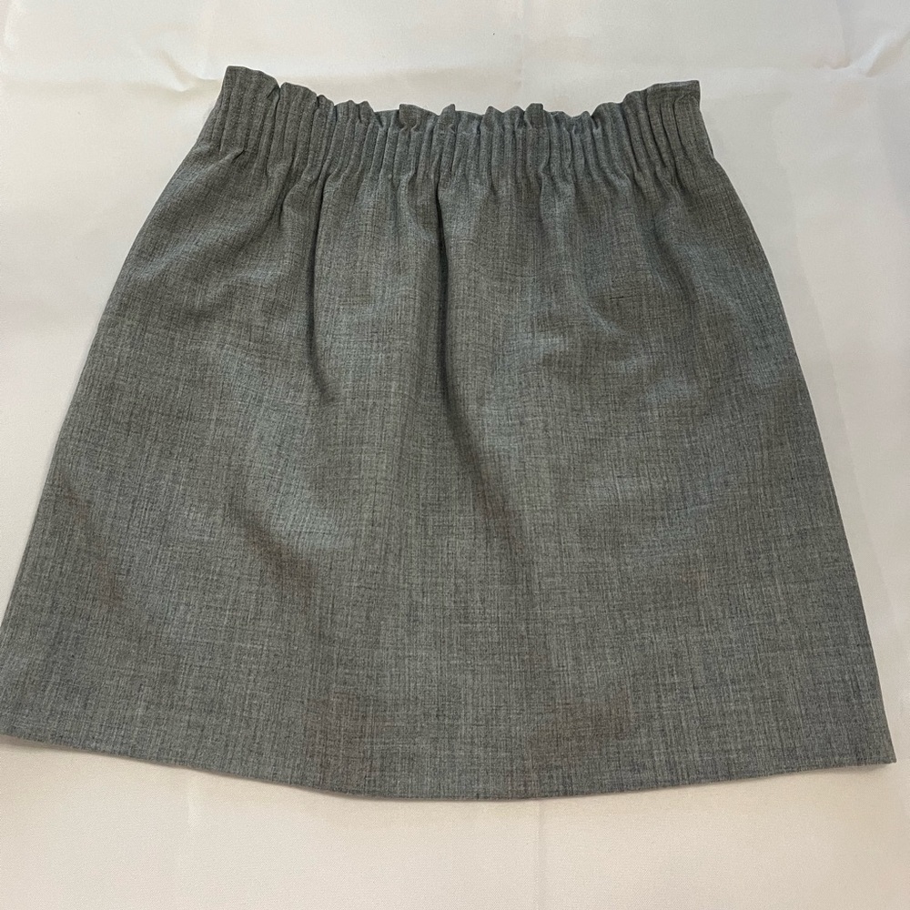 J crew factory grey elastic waist skirt